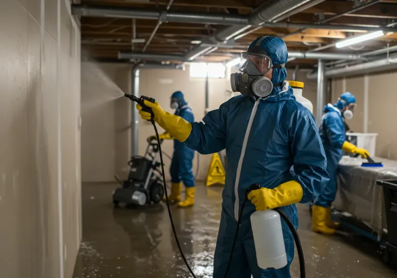 Basement Sanitization and Antimicrobial Treatment process in Bladen County, NC